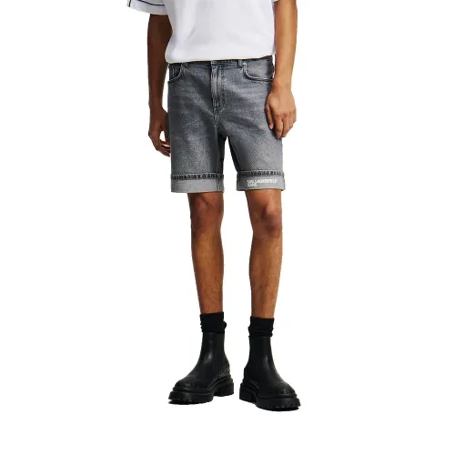 KARL LAGERFELD JEANS A2M10082 Slim Fit 데님 반바지 142685120