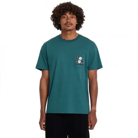 볼컴 Parted Out 포켓 반팔 티셔츠 142722142