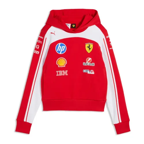 푸마 SF Ferrari Cropped Replica 후드티 142740449