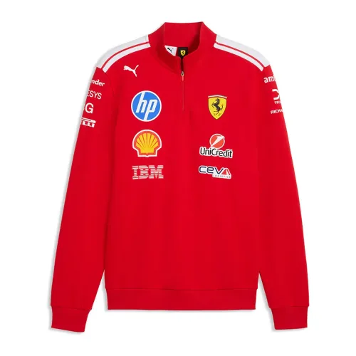 푸마 SF Ferrari T7 Replica 하프 지퍼 스웨터 142740466