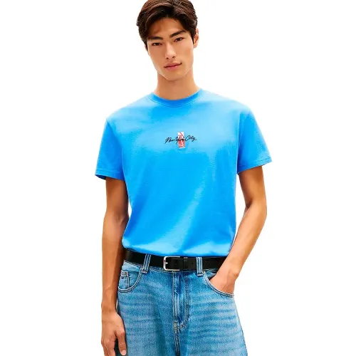 타미힐피거 Sign Block Regular Fit 반팔 티셔츠 142758587