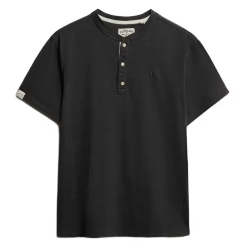 슈퍼드라이 Classic Cotton Lin Grandad 반팔 티셔츠 142784624