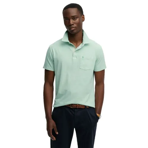 슈퍼드라이 Classic Cotton Linen 반팔 폴로 셔츠 142784631