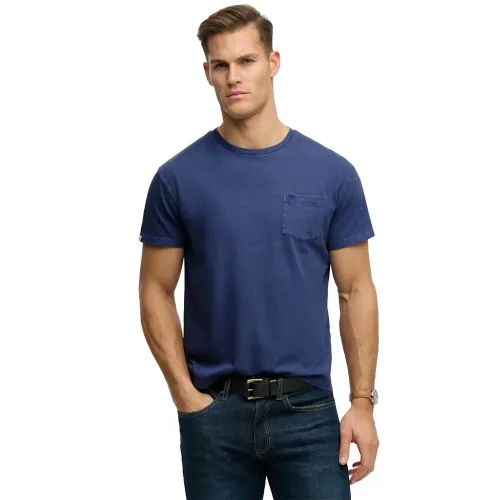 슈퍼드라이 Cotton Classic Linen Pocket 반팔 티셔츠 142784730