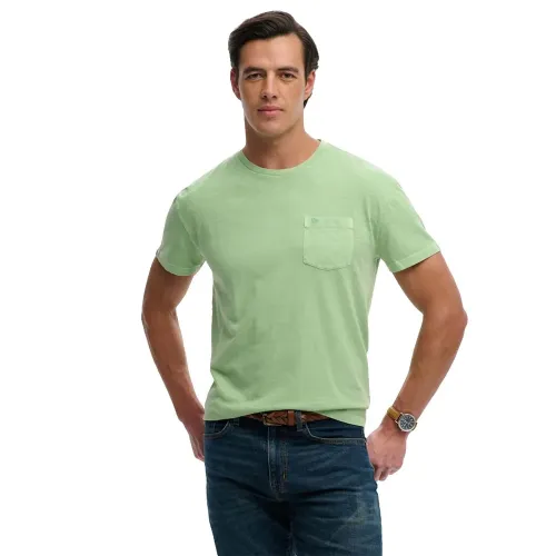 슈퍼드라이 Cotton Classic Linen Pocket 반팔 티셔츠 142784731