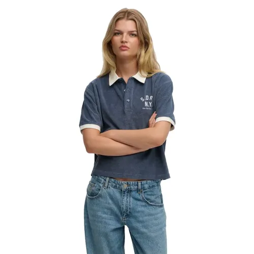 슈퍼드라이 Heritage Terry 긴 소매 폴로 142797717