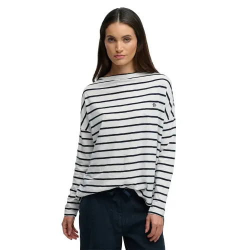 슈퍼드라이 Studios Boat Neck Slub 긴팔 티셔츠 142797842