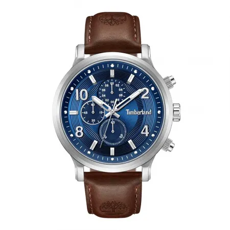 팀버랜드 Driscoll Stainless Steel Case Blue Dial Brown 레더 Strap 여성용 시계 142928754
