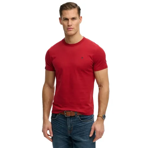 슈퍼드라이 에센셜 SDCO Logo Embroidered 반팔 티셔츠 142979811