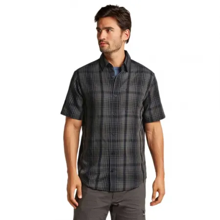 ICEBREAKER 메리노 125 Cool Lite Steveston Plaid 반팔 셔츠 2141648117