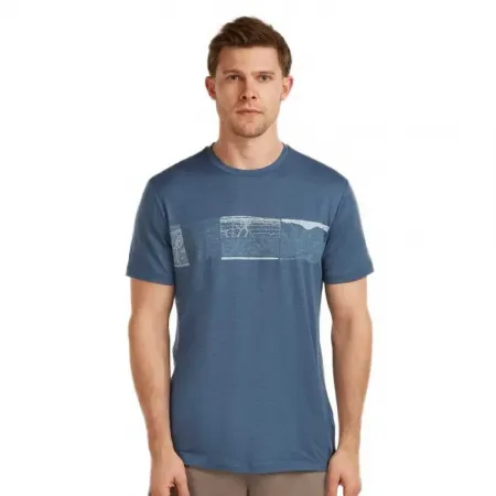 아이스브레이커 메리노 150 Tech 라이트 Elevation Line 반팔 티셔츠 2143012107