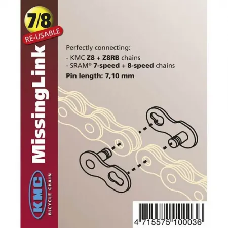KMC Conector 8s 오토바이 체인 링크 3136386998