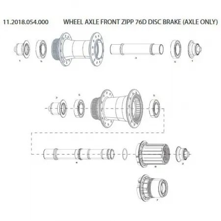 스램 Front Wheel Axle 76D Disc Brake 도끼 (dokki) 3137670882