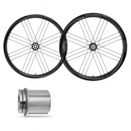 캄파놀로 Shamal C21 2-Way Fit Carbon 디스크 튜블리스 로드 휠 세트 3137754976