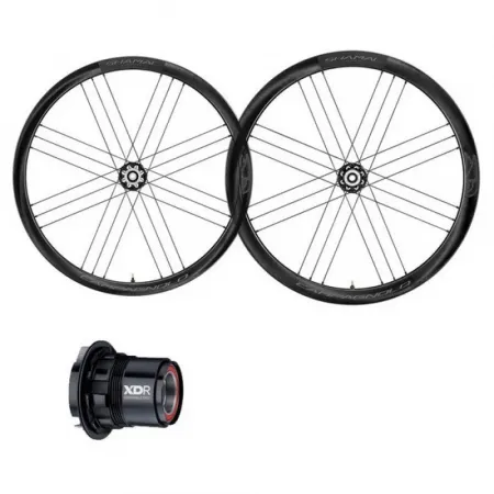 캄파놀로 Shamal C21 2-Way Fit Carbon 디스크 튜블리스 로드 휠 세트 3137754977