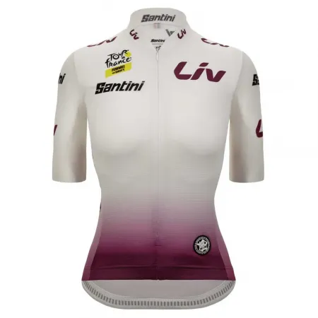 산티니 Tour De France Femme Avec Zwift Best Young Leader 반팔 져지 3139699236