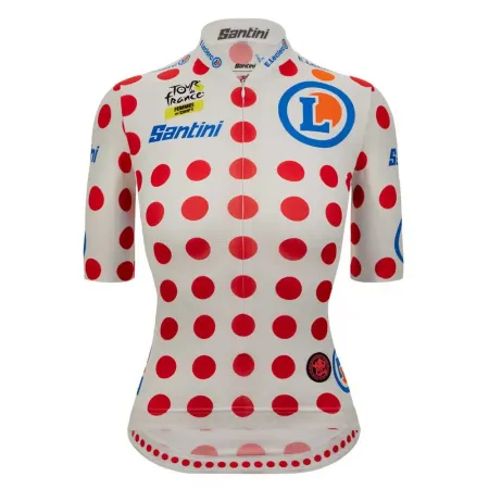 산티니 Tour De France Femme Avec Zwift GPM Leader 반팔 져지 3139699237