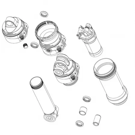 락샥 Deluxe RT RL A1 A2 RLR A1 B1 Deluxe 얼티메이트 리모트 B2 57.5 65 mm 리어 쇼크 댐퍼 키트 3142561987