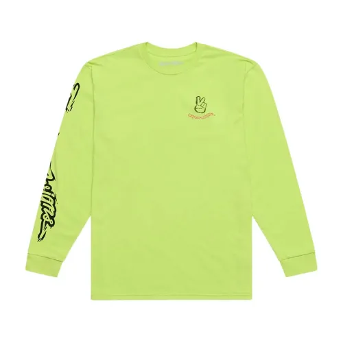 트로이리디자인 Peace Out 긴팔 티셔츠 3142787348