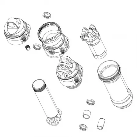 락샥 Deluxe 얼티메이트 B2 C2 2020 Trunnion 리어 쇼크 아이렛 키트 3142990571