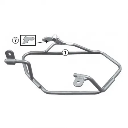 기비 Easylock/Soft BMW F 800 GT/F 800 R 오토바이 새들백 지지대 4138000114