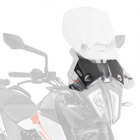 기비 AF7711 Airflow KTM 390/790 어드벤처&790 어드벤처 R 조절 가능한 앞 유리 4138044000