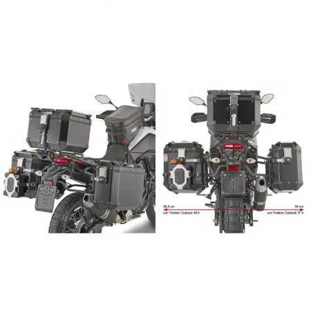 기비 Monokey Cam-Side 야마하 Tenere 700 19-21 사이드 케이스 장착 4138411806