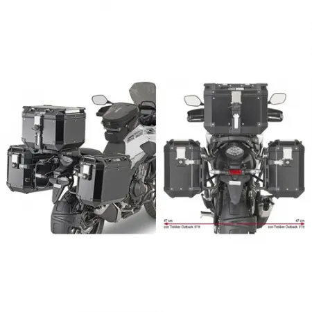 기비 혼다 Nc750X Obkn 21 사이드 케이스 장착 4138705731
