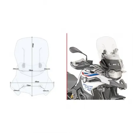 기비 D5127S/ST/AF5127 Bmw F750GS 피팅 키트 4138706187