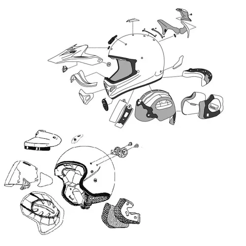 아라이 TDF SZ-Light 헬멧 앞면 통풍 4138820351