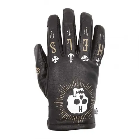 헬스톤스 Kustom Hiver Skull 가죽 장갑 4140912604