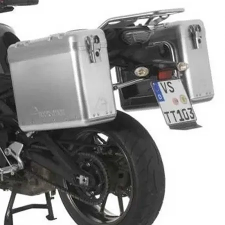 투라텍 ZEGA Mundo 31/31L Steel Black Rack Yamaha MT-09 Tracer 2015-2017 사이드 케이스 세트 4141190376