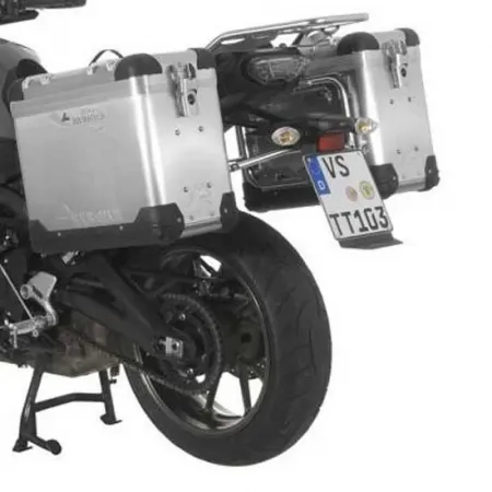 투라텍 ZEGA Pro 38/38L Steel Black Rack Yamaha MT-09 Tracer 2015-2017 사이드 케이스 세트 4141190399