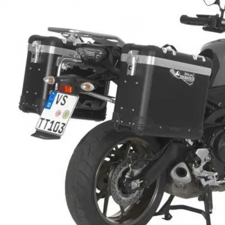 투라텍 ZEGA Pro And-Black 31/31L Steel Black Rack Yamaha MT-09 Tracer 2015-2017 사이드 케이스 세트 4141190407