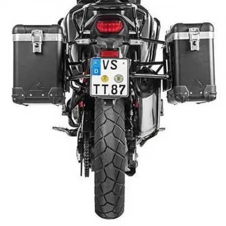 투라텍 ZEGA Pro And-Black 31/38L con portamaletas de Stainless Steel Black Rack Honda CRF1100L Africa Twin 2021 사이드 케이스 세트 4141190410