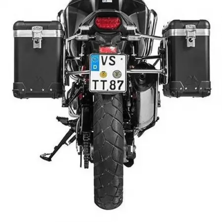 투라텍 ZEGA Pro And-Black 31/38L con portamaletas de Stainless Steel Honda CRF1100L Africa Twin 2021 사이드 케이스 세트 4141190412