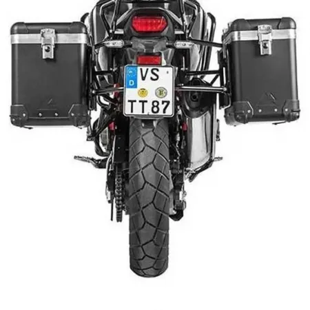 투라텍 ZEGA Pro And-Black 38/45L con portamaletas de Stainless Steel Black Rack Honda CRF1100L Africa Twin 2021 사이드 케이스 세트 4141190417