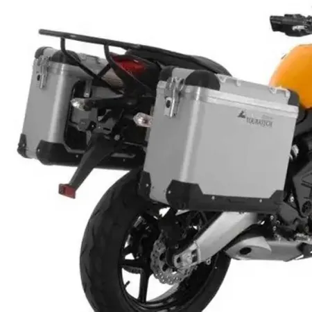 투라텍 ZEGA Pro And-S 31/31 litro acero Black Rack Kawasaki Versys 650 2010-2014 사이드 케이스 세트 4141190422