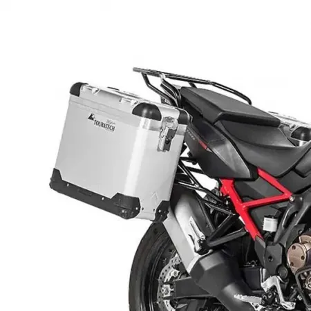 투라텍 ZEGA Pro And-S 31/38L con portamaletas de Stainless Steel Black Rack Honda CRF1100L Africa Twin 2021 사이드 케이스 세트 4141190426