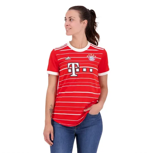 아디다스 FC Bayern 무니치 22/23 집 여성 반팔 티셔츠 5138424489
