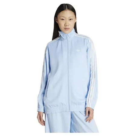 아디다스 Satin Firebird Ruffle 3 Stripes 트랙 자켓 5142096889