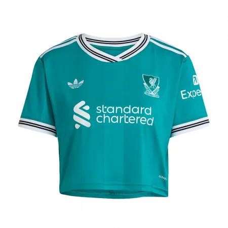 아디다스 Liverpool FC 25/26 Cropped Third 여성 반팔 티셔츠 5142157199