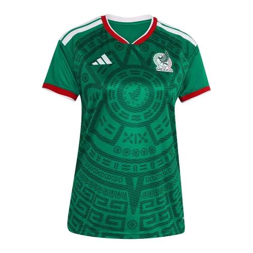 아디다스 Mexico 26/27 Replica 홈 여성 반팔 티셔츠 5142649562