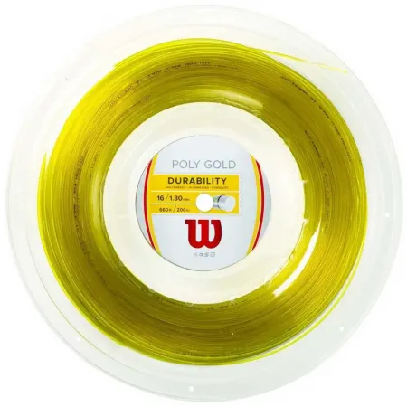 윌슨 Poly Gold 200 m 테니스 릴 스트링 6136760824