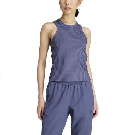 아디다스 All Gym Seasonal Rib Tight Fit Tonal 3 Stripes 민소매 티셔츠 6141050052