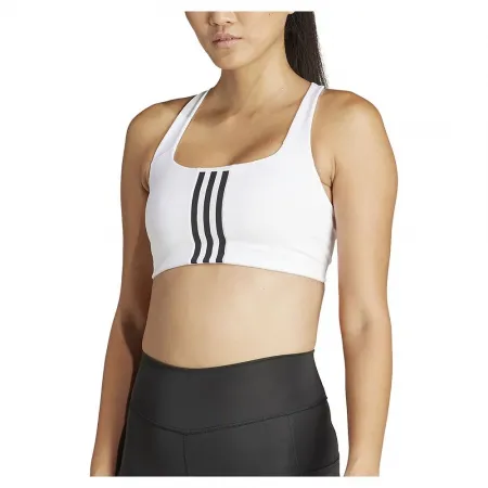 아디다스 Powerimpact 3 Stripes 미디엄 임팩트 스포츠 브라 6141125895