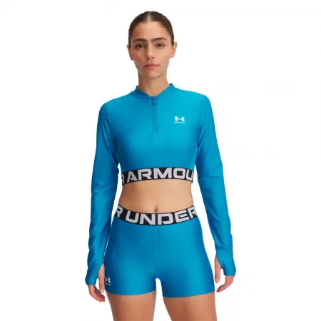 언더아머 HeatGear Rib 하프 지퍼 스웨트셔츠 6141496478