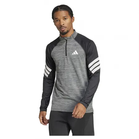 아디다스 Icon 3 Stripes 하프 지퍼 긴팔 티셔츠 6141516391