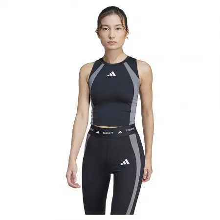 아디다스 Techfit Colorblock 나시 티셔츠 6141516725