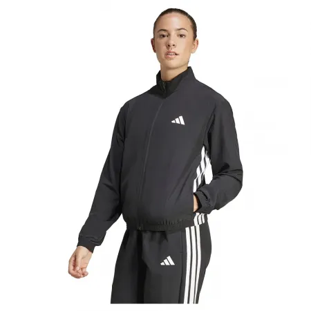아디다스 Train Essentials 3 Stripes 우븐 Warm Up 풀지퍼 스웨트셔츠 6141542509